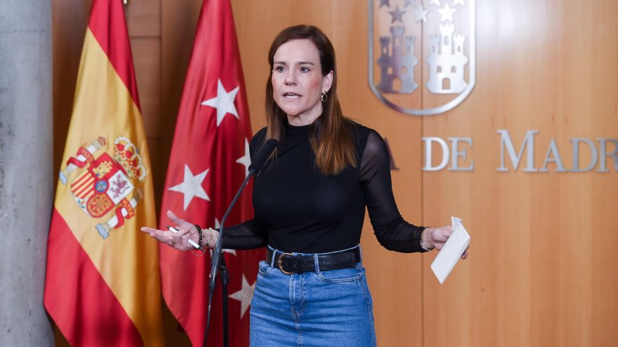 Archivo - La portavoz de Vox en la Asamblea de Madrid, Isabel Pérez Moñino-Aranda, durante un pleno en la Asamblea de Madrid