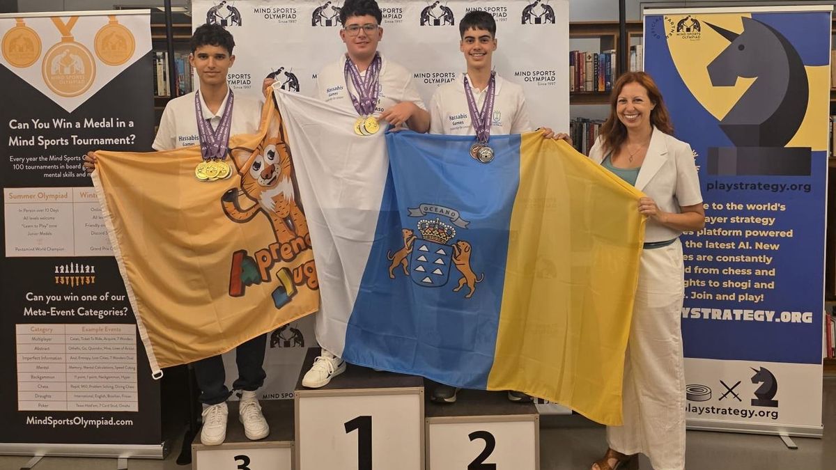 La Selección Canaria Junior de Deportes Mentales viaja a Londres desde La Palma para la 30ª Mind Sports Olympiad