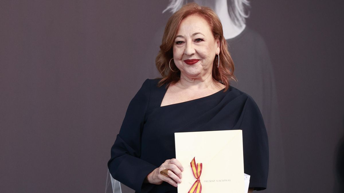 La actriz Carmen Machi, tras recibir el Premio Nacional de Cinematografía