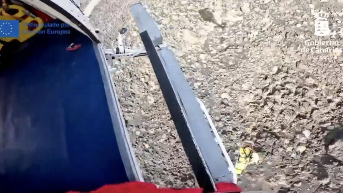 Evacuada en helicóptero tras resultar herida grave al salirse de la vía un vehículo en La Palma