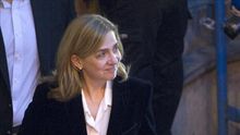 La infanta Cristina, al salir de los juzgados