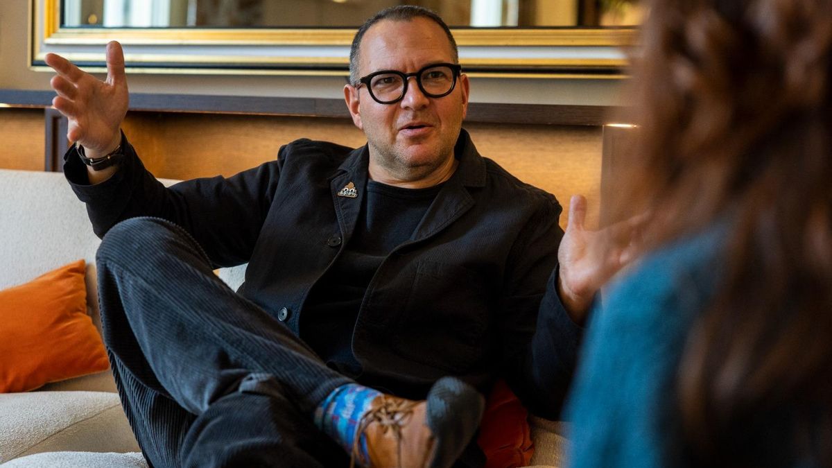 Cory Doctorow, durante la entrevista con elDiario.es en Barcelona