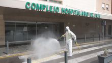 Desinfección en el Complejo Hospitalario de Jaén