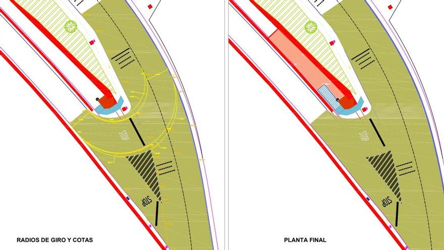 Plano de la actuación prevista en la calle Gerardo Lobo