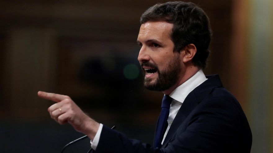 El presidente del PP, Pablo Casado. EFE/Kiko Huesca/Archivo