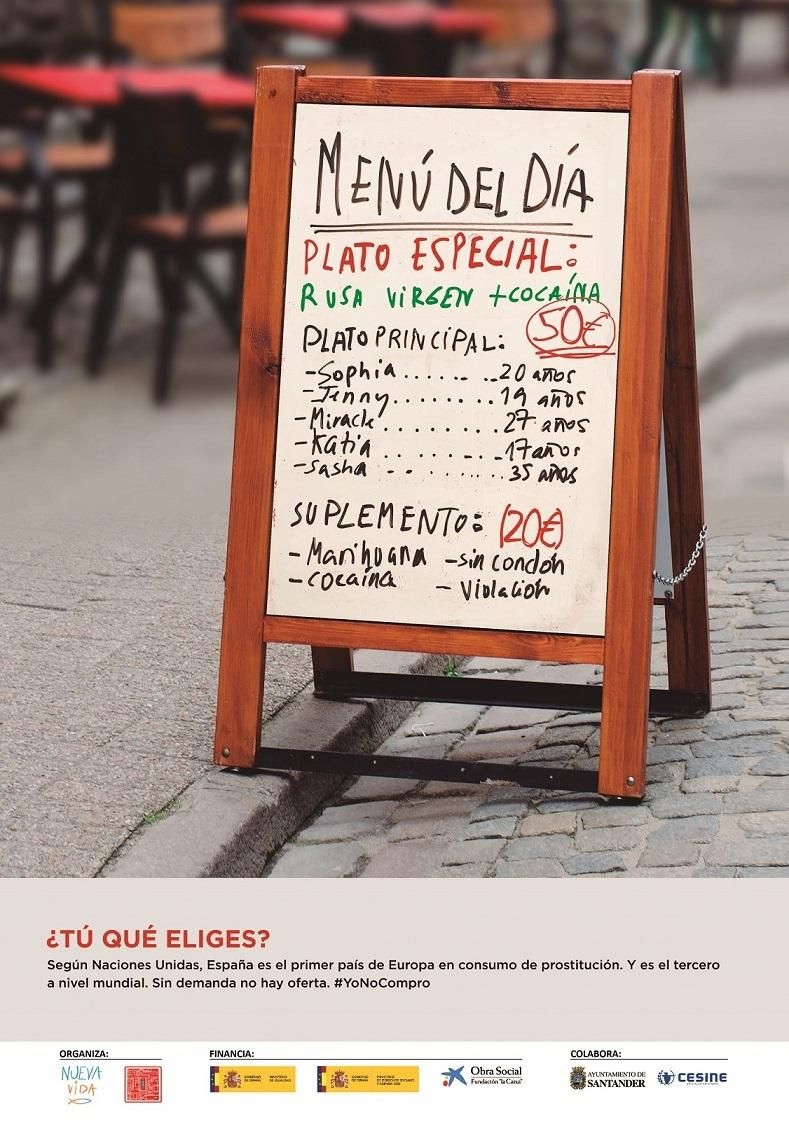 Imagen de la campaña de la ONG Nueva Vida.