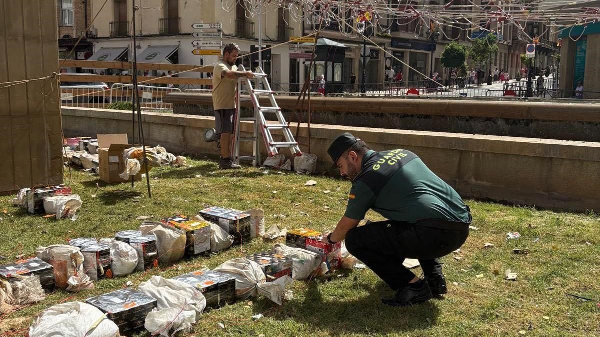 Inspeccion pirotecnia en fiestas de Calahorra