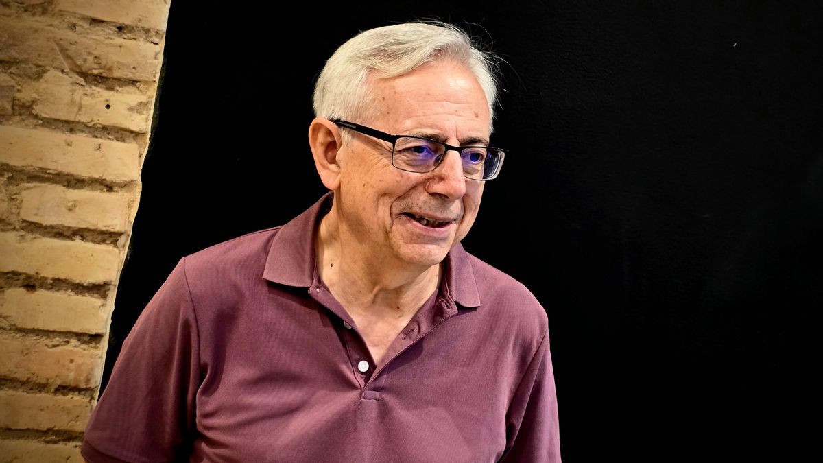Antonio Ariño, antes de la entrevista.