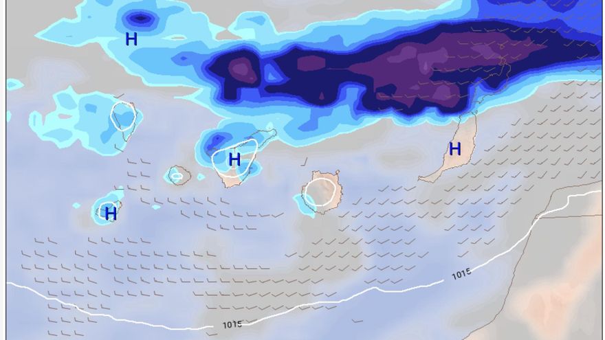 Lanzarote, en alerta por lluvias fuertes y prealerta por riesgo de inundación