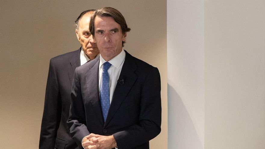 El expresidente del Gobierno José María Aznar durante el XII Foro Megatendencias de elEconomista.es, a 8 de mayo de 2026, en Madrid (España).