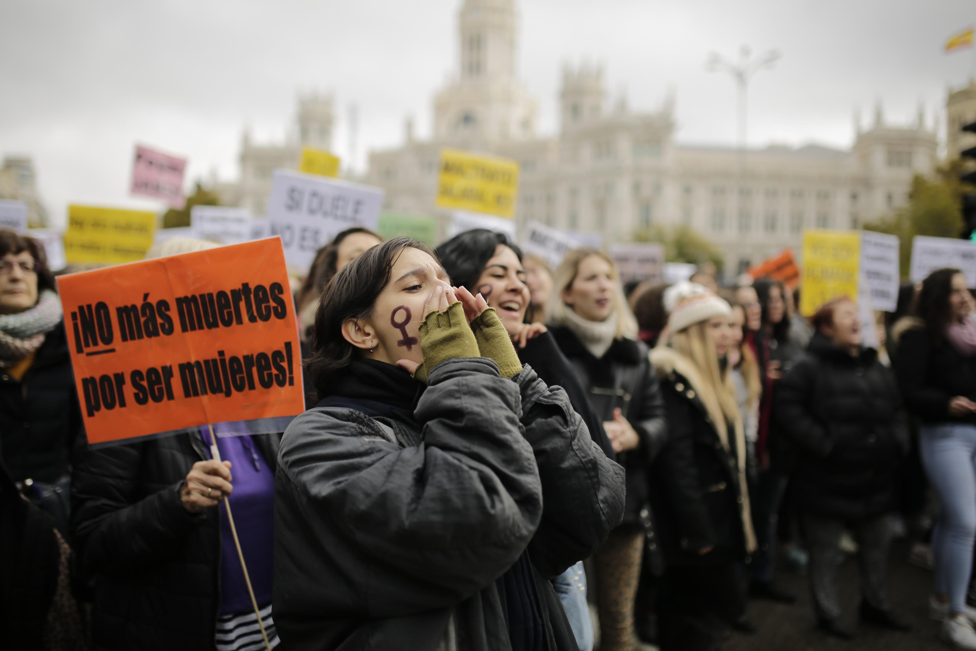 La manifestación del 25N, en Cibeles
