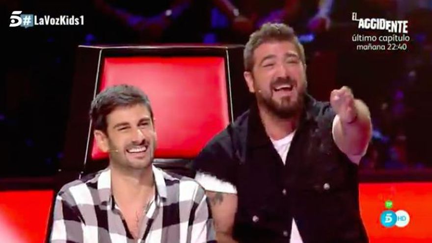 Melendi y Orozco en La Voz kids