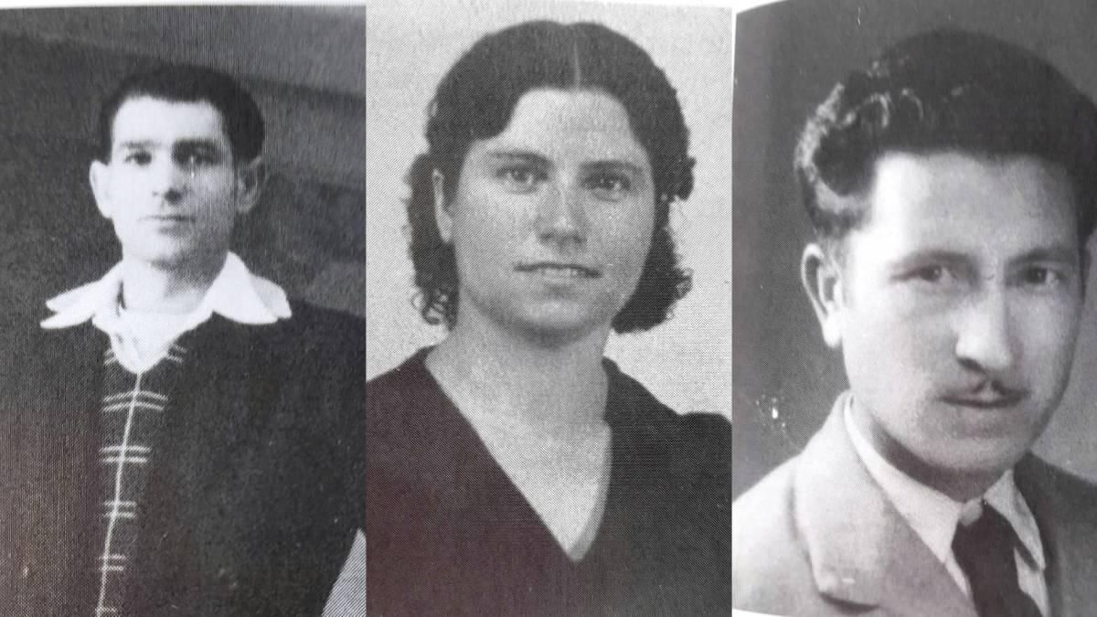 Antonio Lara "Braulio", de Puertollano; Paulina Amaro, de Guadalmez (C.R.); y José Caballero "El Yamba", de Cabeza del Buey