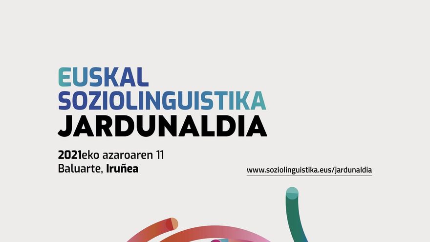 Cartel de la Jornada de Sociolingüística del Euskera 2021