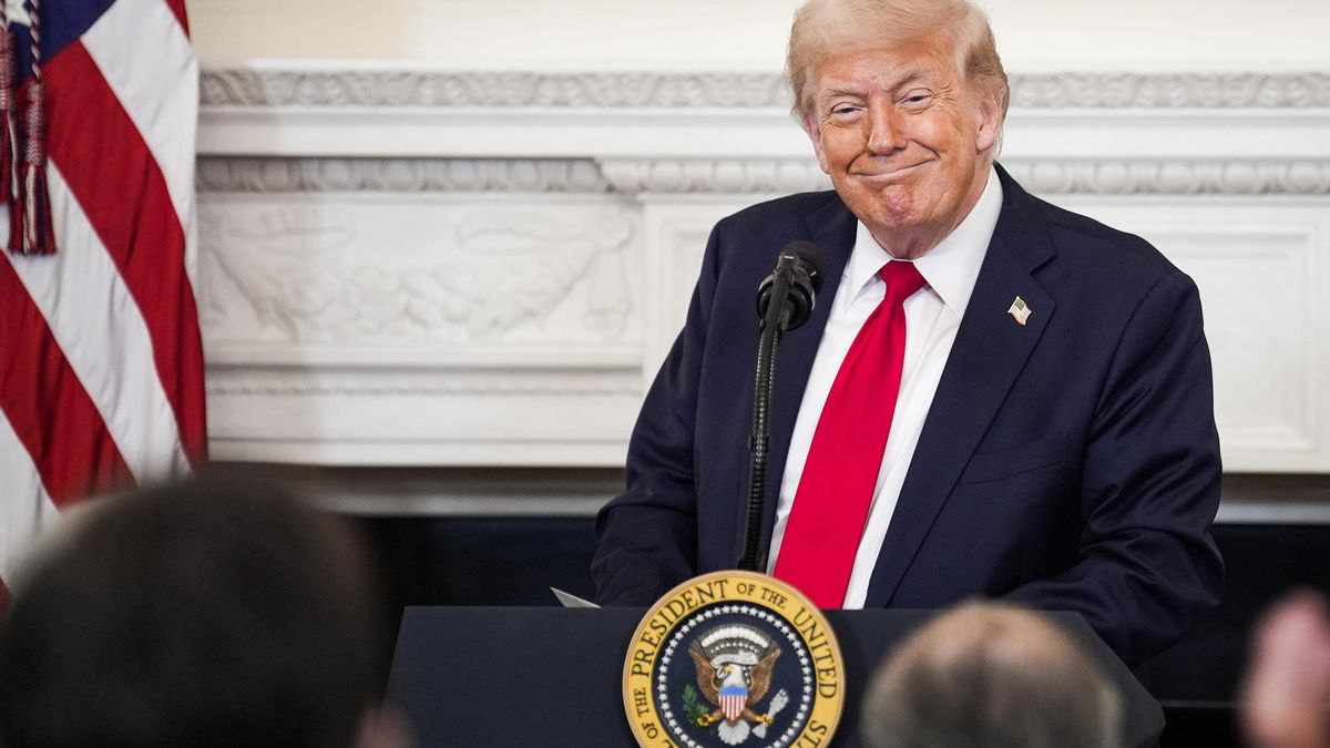 El presidente de Estados Unidos, Donald Trump, en una imagen del 14 de julio de 2025. EFE/EPA/YURI GRIPAS / POOL