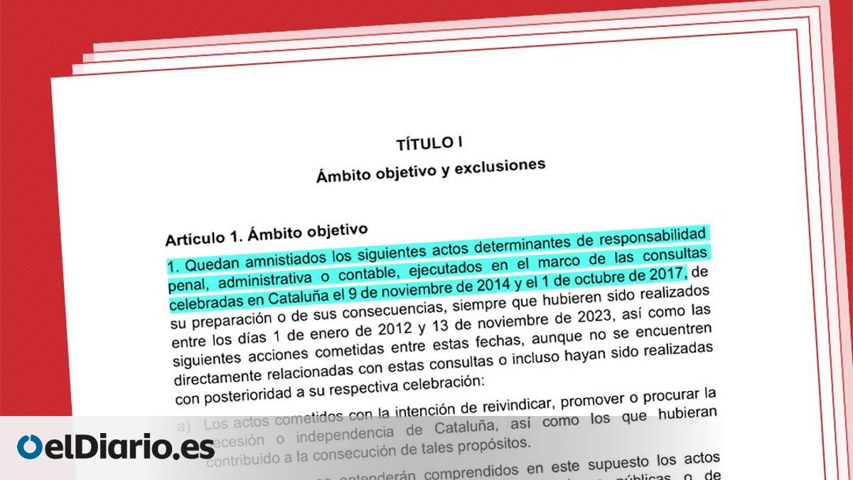 DOCUMENTO: Lee aquí el texto completo de la ley de amnistía