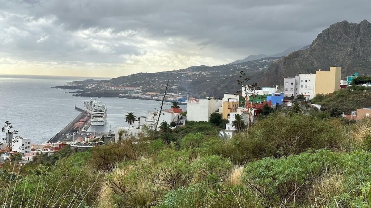 Vistas desde donde se creará el nuevo parque urbano de Santa Cruz de La Palma en la Huerta Nueva  (imagen de archivo).