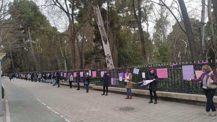 Cadena humana en Albacete