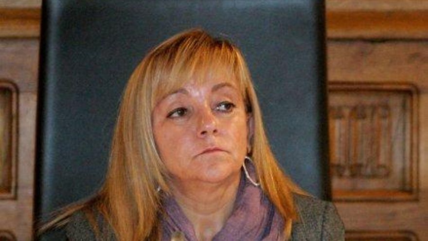 Carlos S. Campillo / ICAL. Isabel Carrasco en un pleno de la Diputación de León.