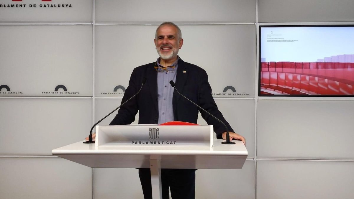 El líder de Cs en Catalunya, Carlos Carrizosa, en rueda de prensa