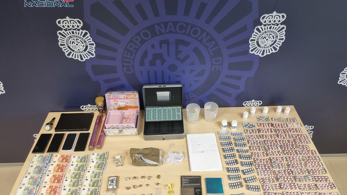 Material incautado en la operación.