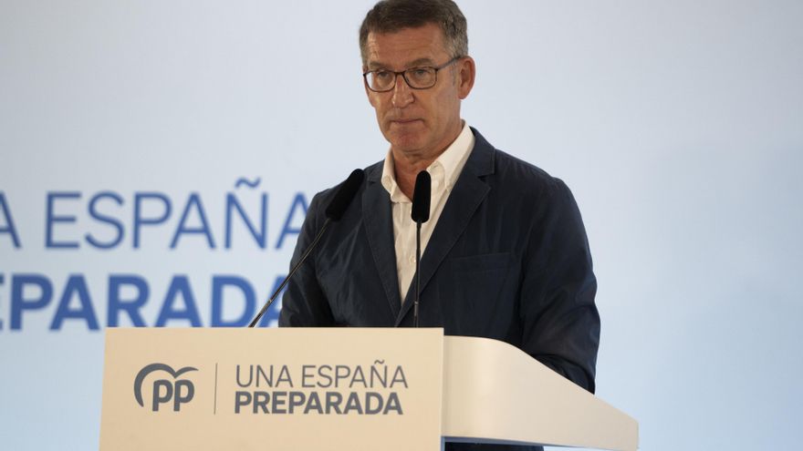 El presidente del Partido Popular, Alberto Núñez Feijóo.