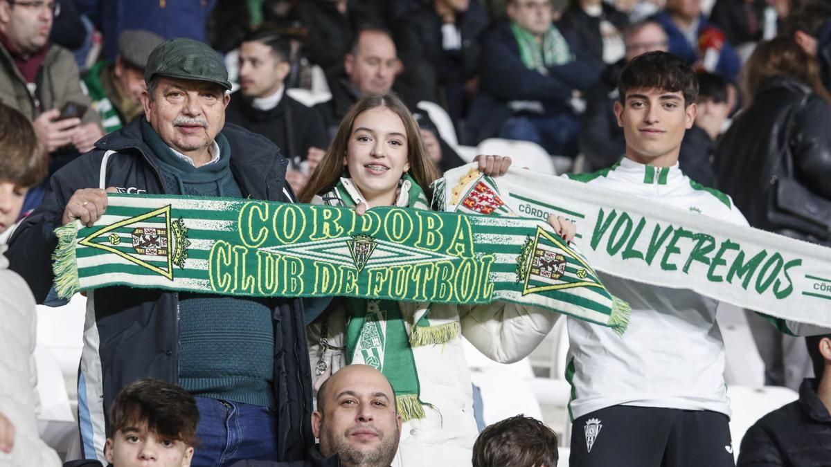 Grada Blanquiverde del Córdoba CF - Burgos CF