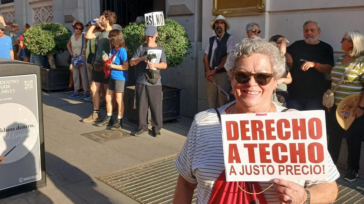 Rosana, una de las asistentes a la manifestación de Maricarmen