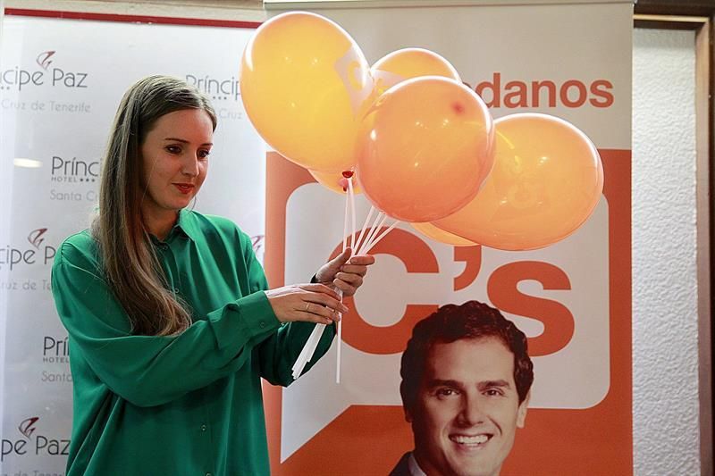 La candidata de Ciudadanos, Melisa Rodríguez. (EFE/Cristóbal García)