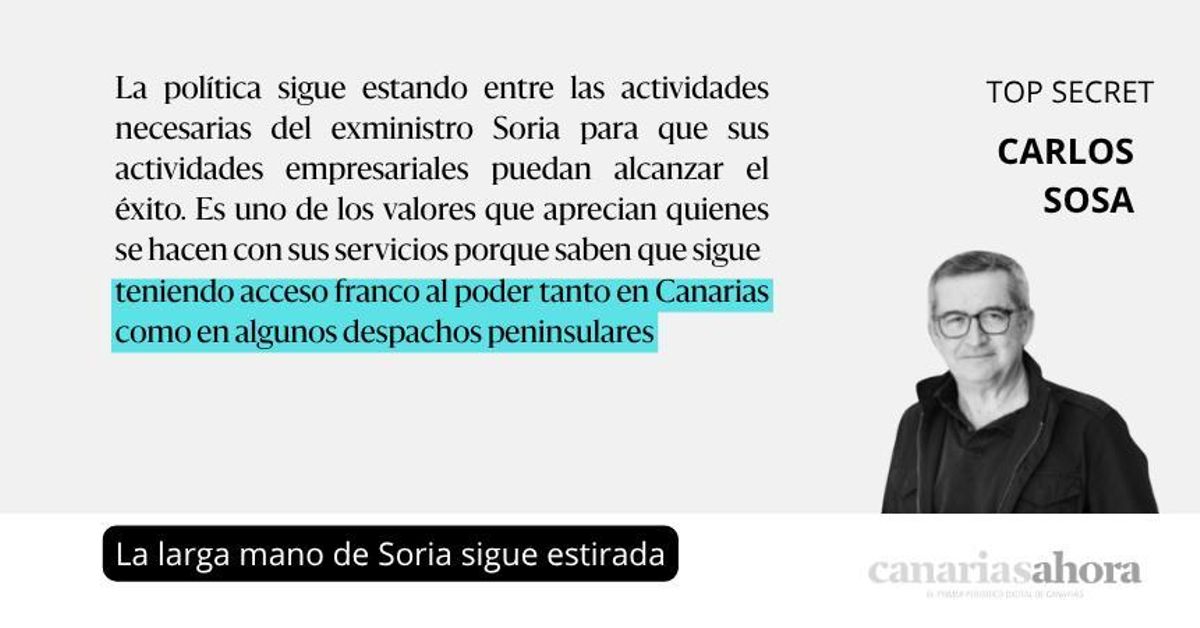 La larga mano de Soria sigue estirada
