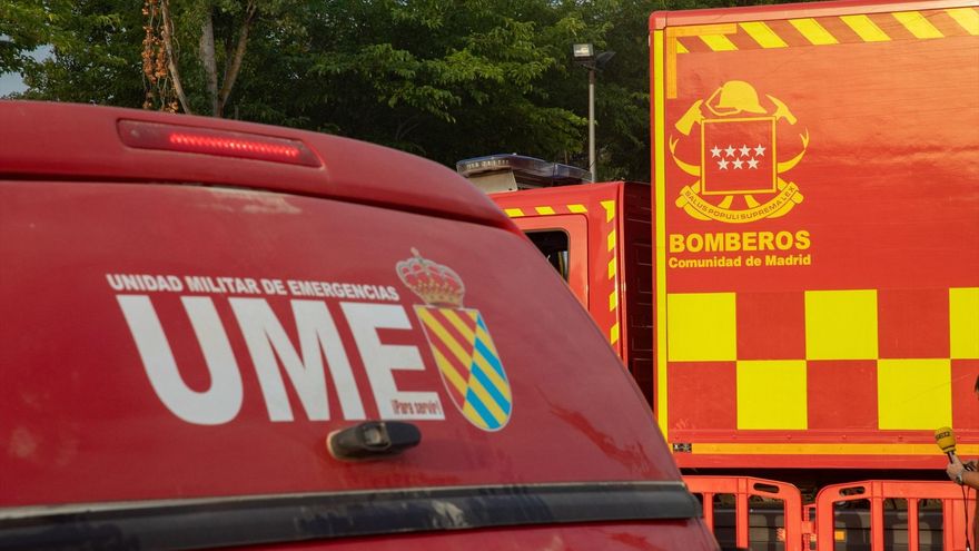 Camión de la UME en los incendios