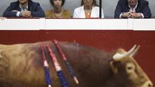 Varios miembros de la Familia Real asisten a los Toros el pasado mes de Agosto de 2017 (Agencia EFE)