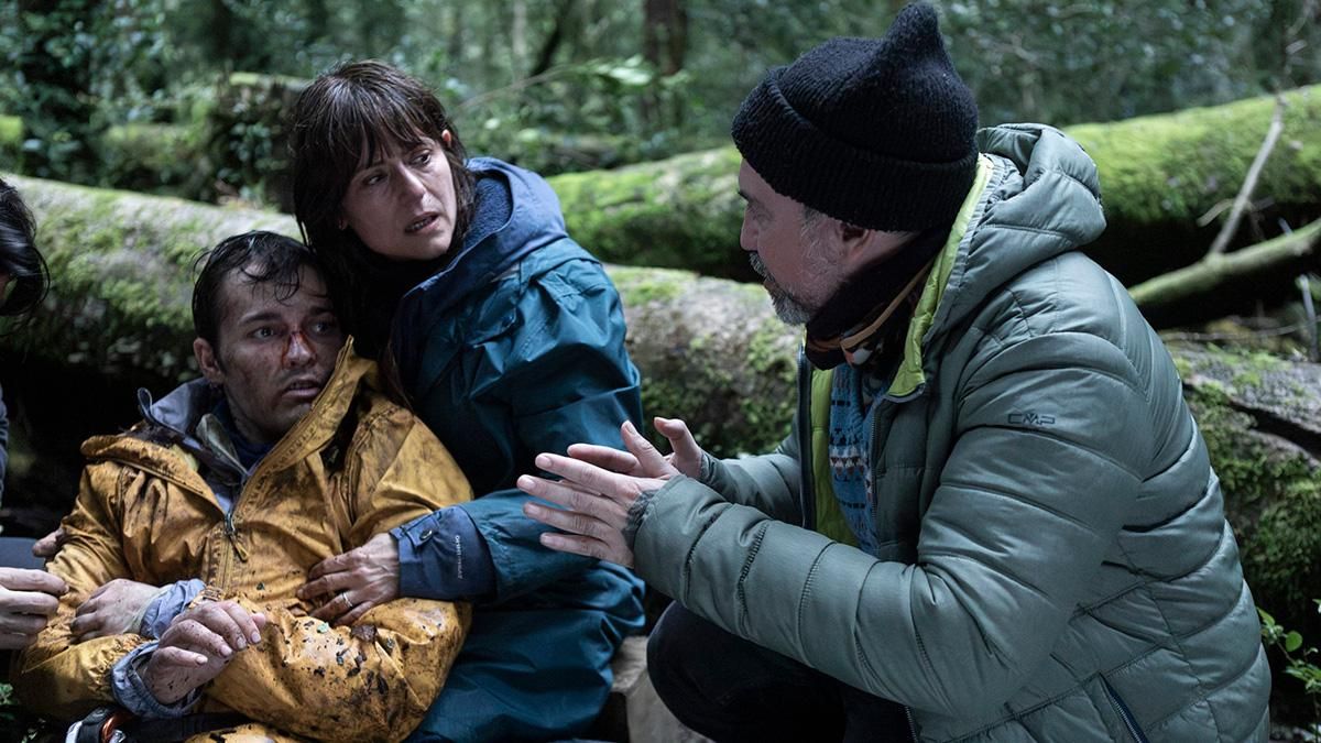 La serie 'Patagonia', durante el rodaje