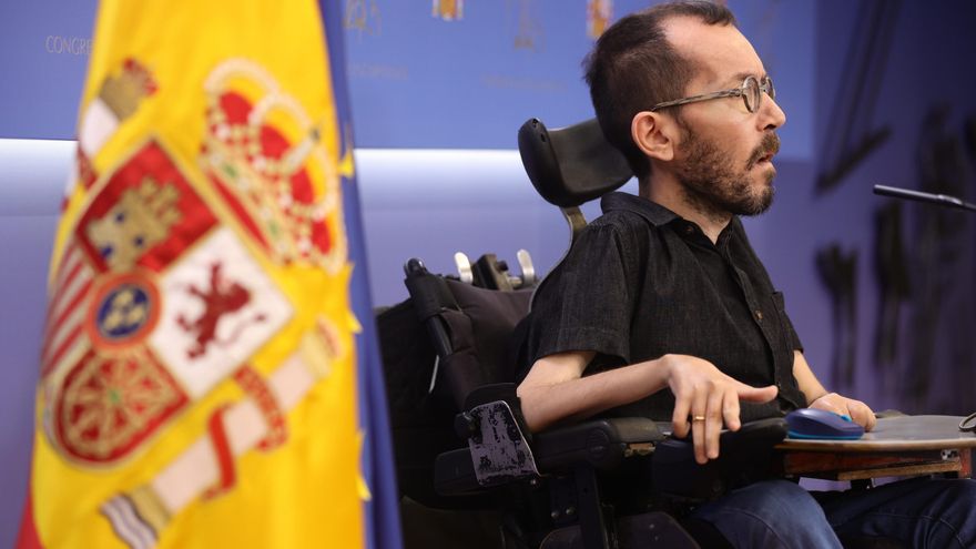 El portavoz de Unidas Podemos en el Congreso, Pablo Echenique.