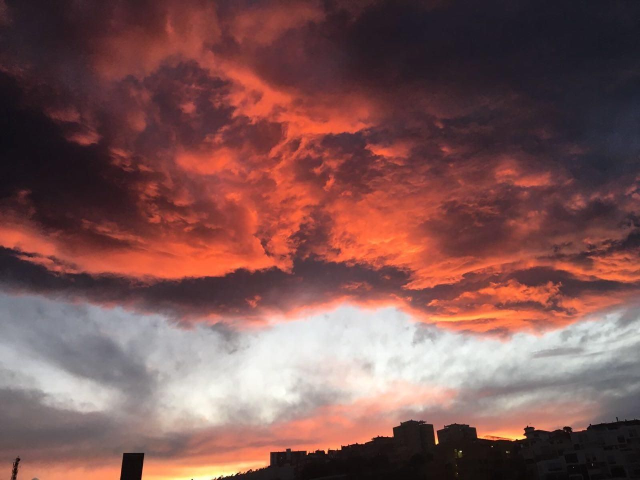 Atardecer en la capital grancanaria
