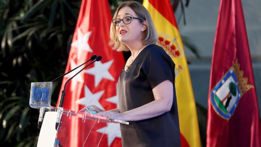 La consejera de Cultura, Turismo y Deporte, Marta Rivera de la Cruz, en el acto de este martes