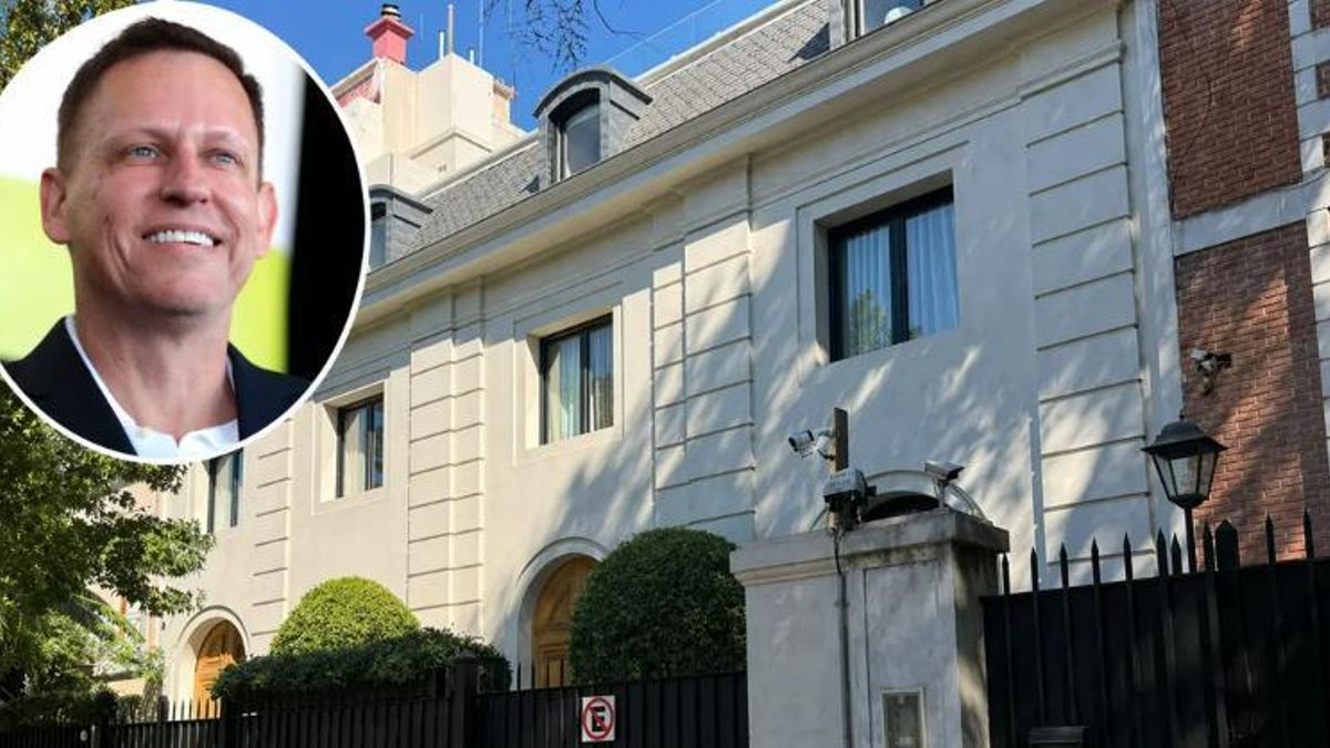 En medio de su visita a Milei, Peter Thiel compró una mansión de US$12 millones en Barrio Parque