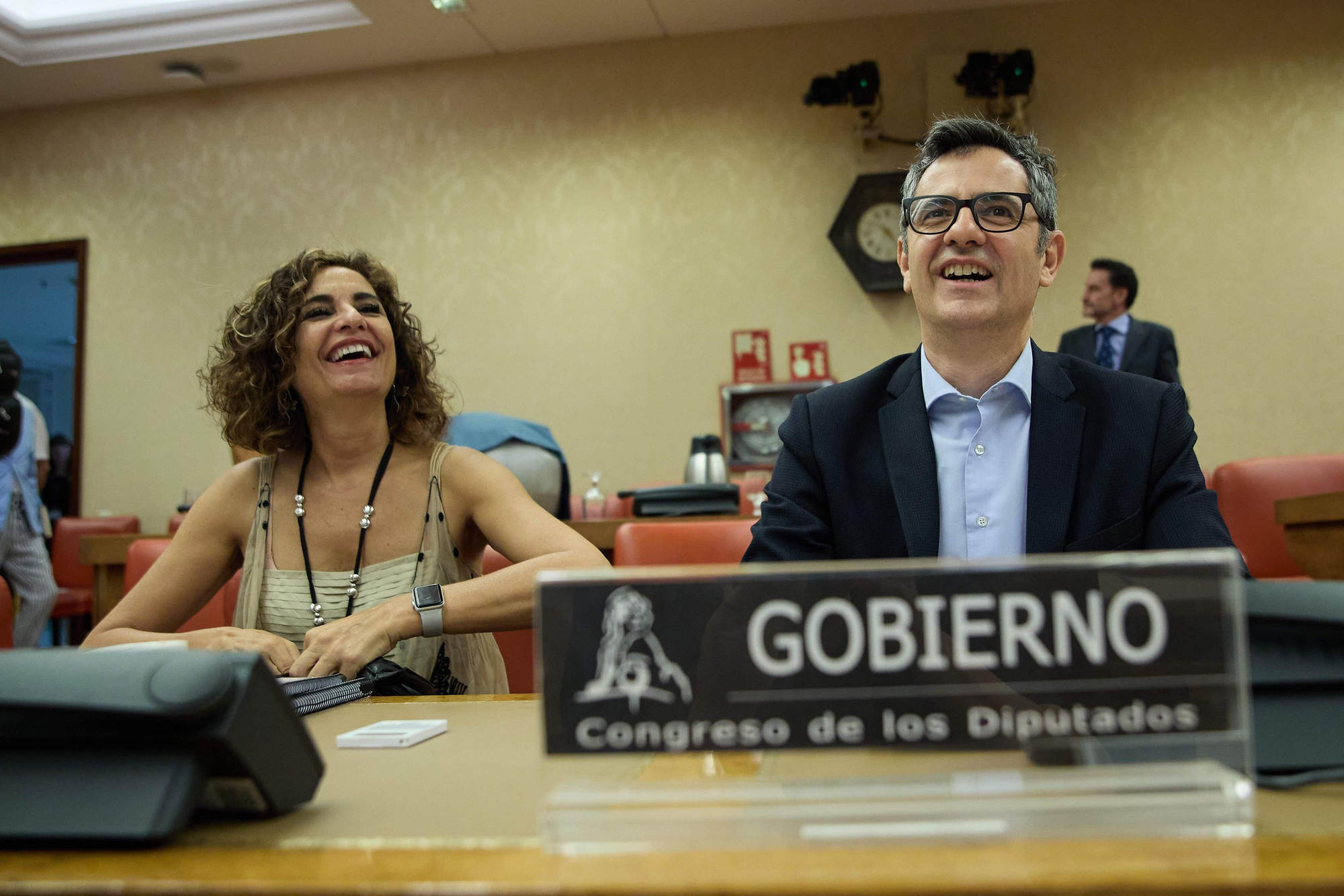 María Jesús Montero y Félix Bolaños, en julio de 2023