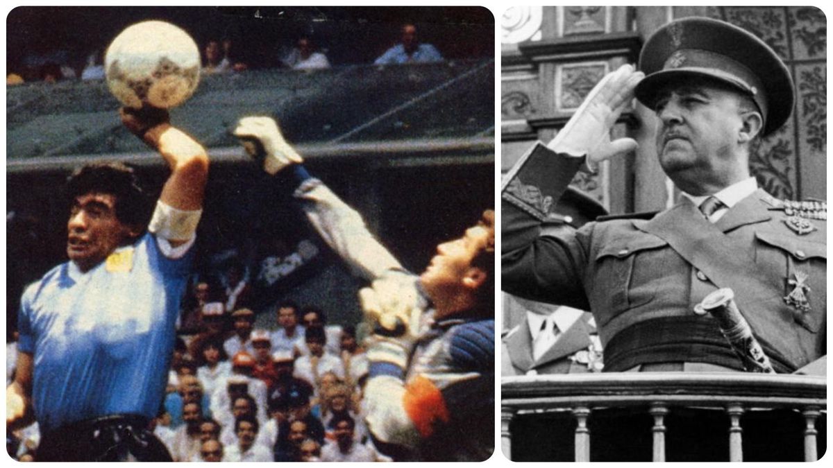 Franco y la mano de Dios de Maradona