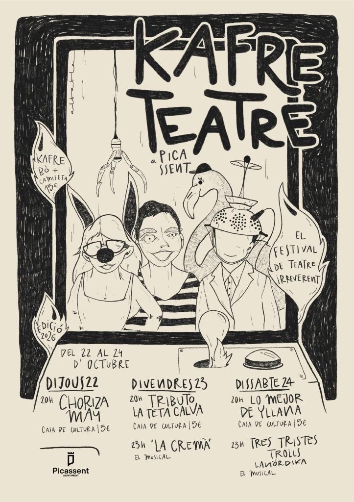 Cartell i il·lustracions de l'artista Alba Bla.