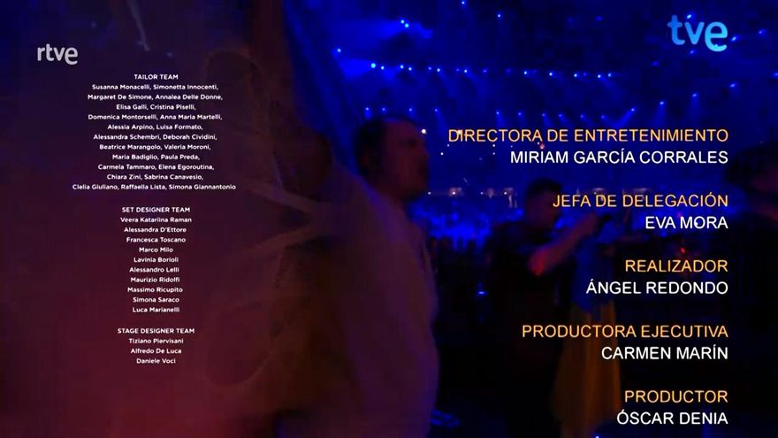 Créditos de Eurovisión 2022