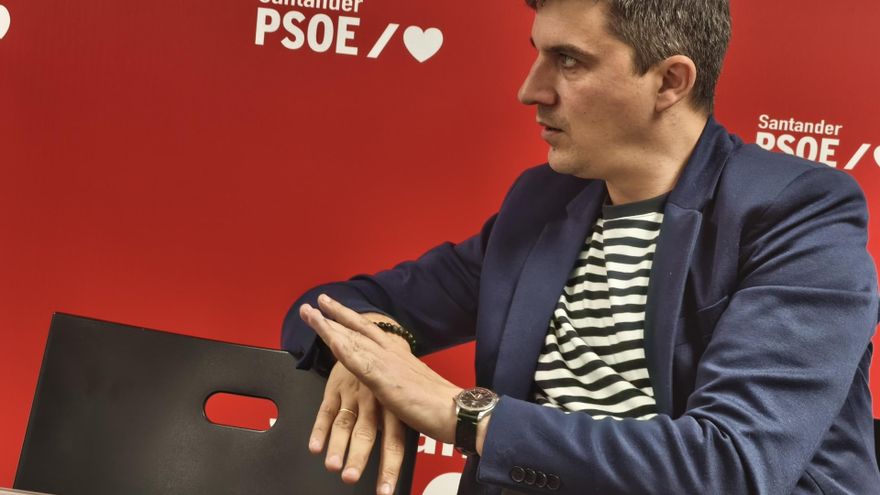 El portavoz del Grupo Socialista en el Ayuntamiento de Santander, Daniel Fernández