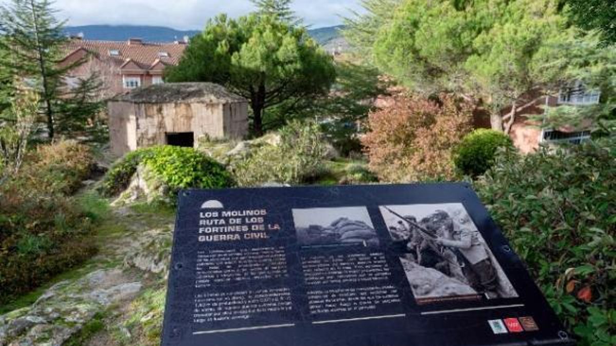 Uno de los búnkeres de Los Molinos, en Madrid.
