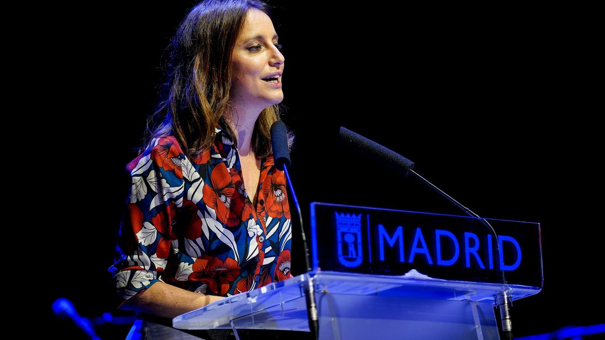 La delegada del Área de Cultura, Turismo y Deporte, Andrea Levy presenta la programación de las fiestas de San Isidro 2021 en el Auditorio del Centro de Cultura Contemporánea Condeduque, a 11 de mayo de 2021, en Madrid (España).