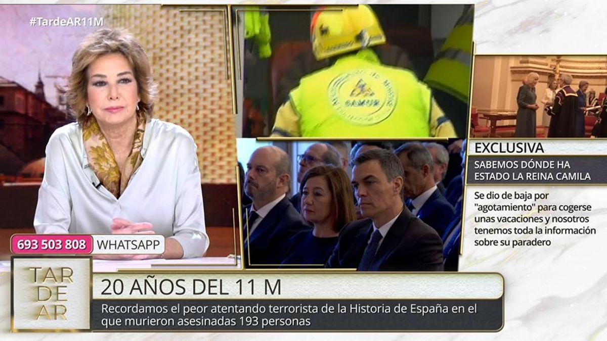 Ana Rosa Quintana, antes de lanzar su crítica a Pedro Sánchez