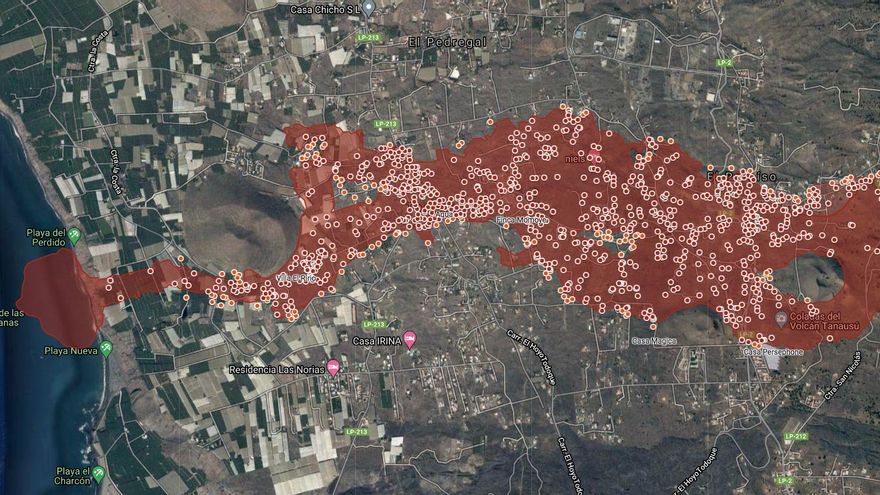 La lava arrasa ya más de 1.000 construcciones en La Palma