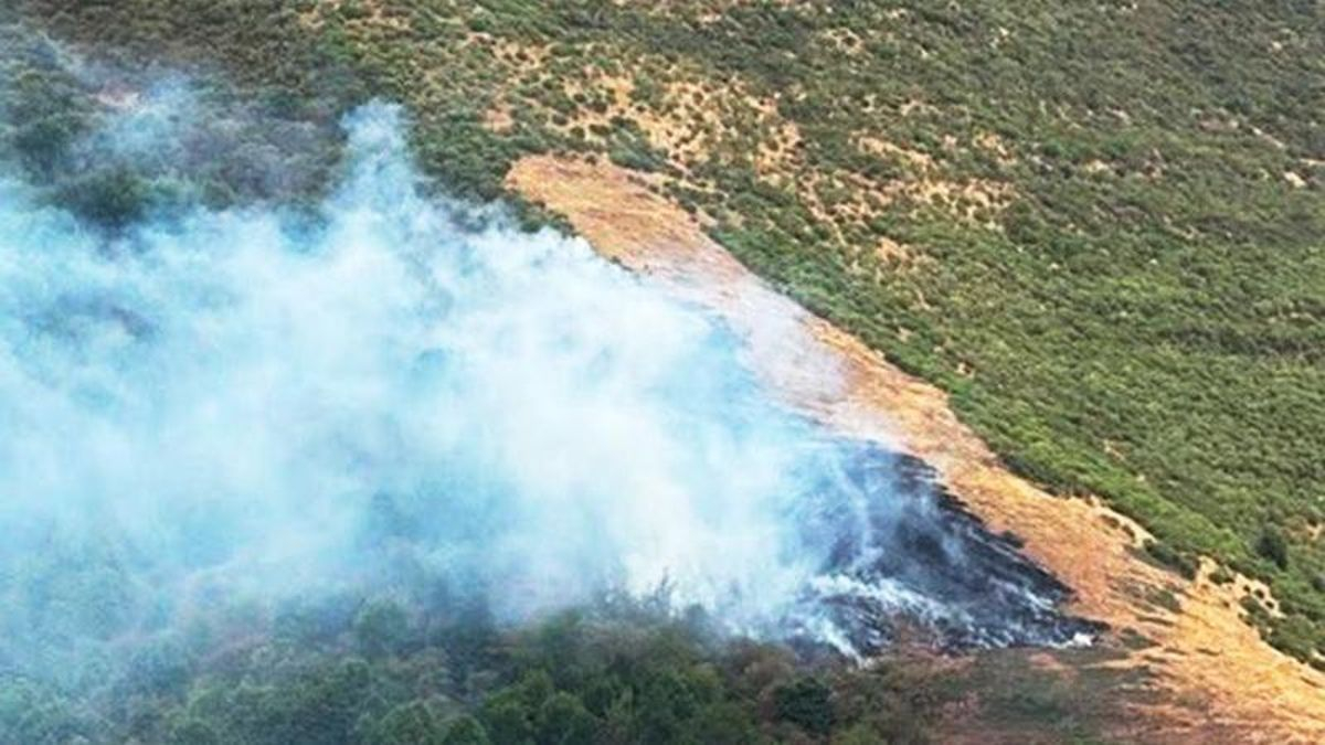 Dos incendios en Anguiano y Ezcaray provocados por rayos de la tormenta
