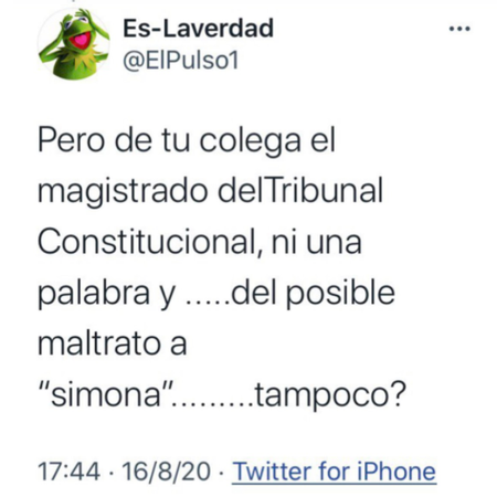 Tuit publicado en la cuenta del programa radiofónico presentado por Juan Santana, el exjefe de prensa del exministro de Industria Jose Manuel Soria (Partido Popular)