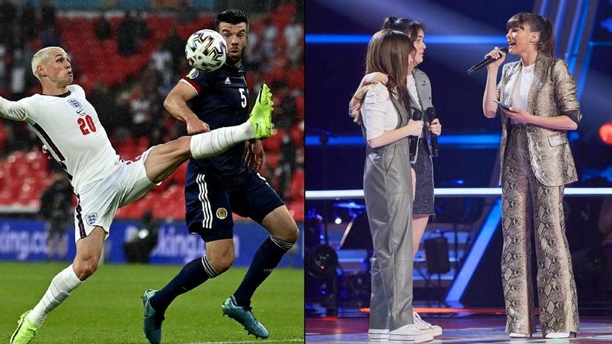 El Inglaterra-Escocia (19.1%) anima la noche de Telecinco pero 'La Voz Kids' (20.4%) golea en prime time