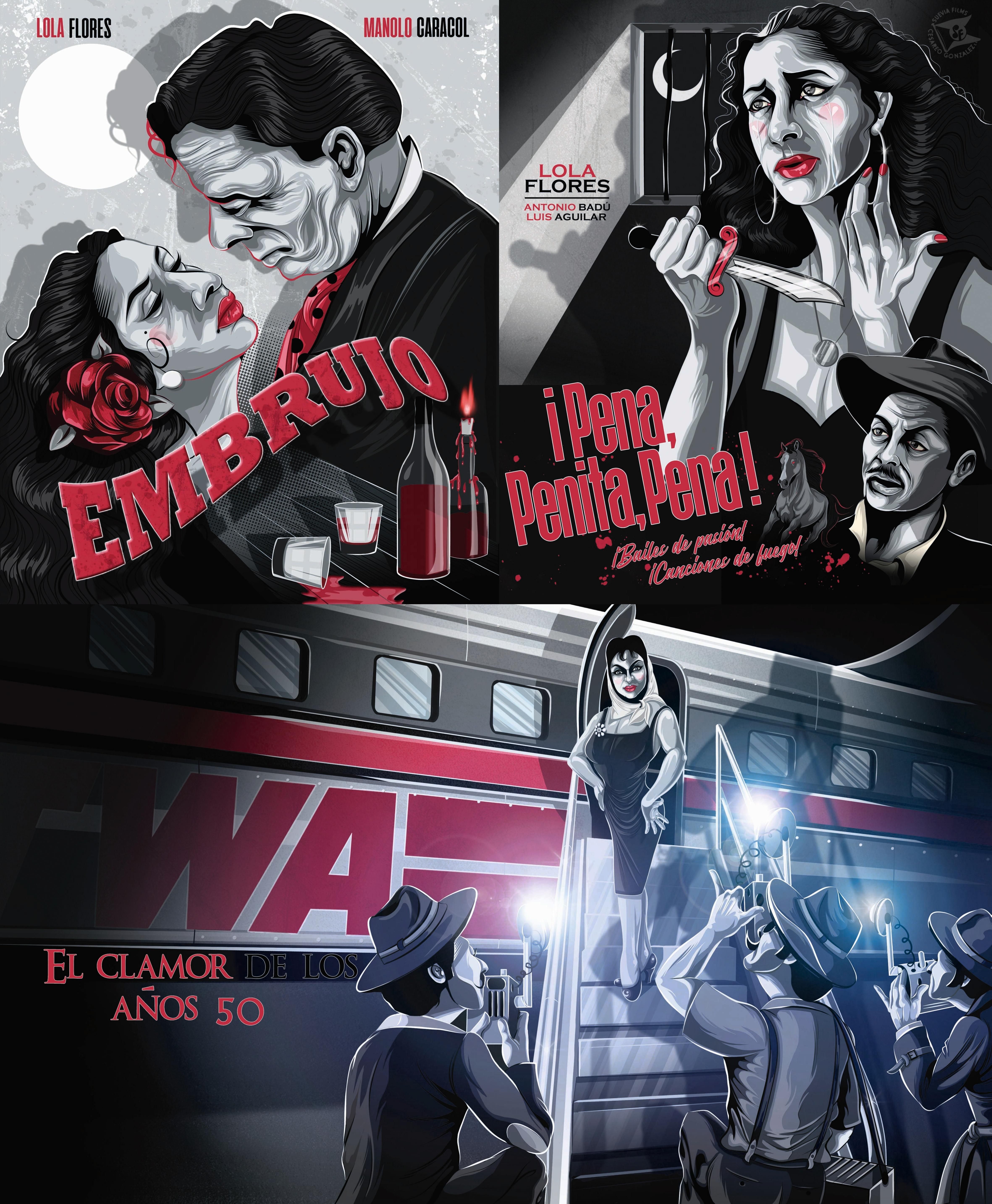 Ilustraciones de 'Lola Flores. El arte de vivir' (Lunwerg, 2021)